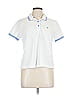 Fabletics White Short Sleeve Polo Size L - photo 1