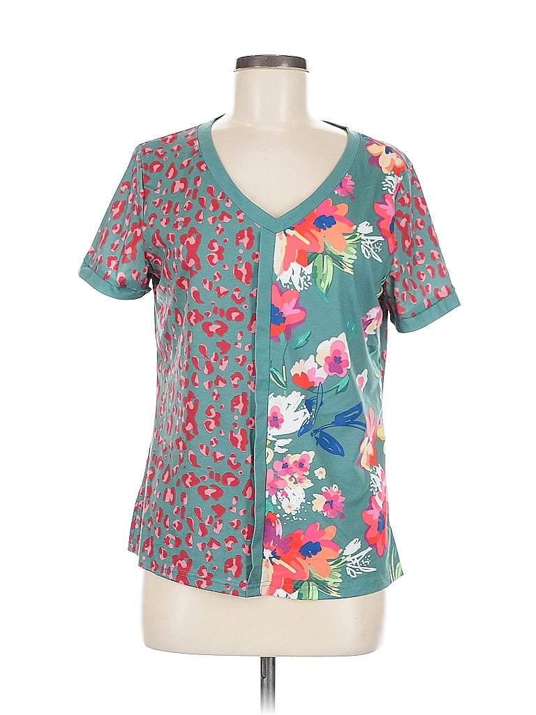 Pre-owned Unbranded Short Sleeve T-shirt In Green