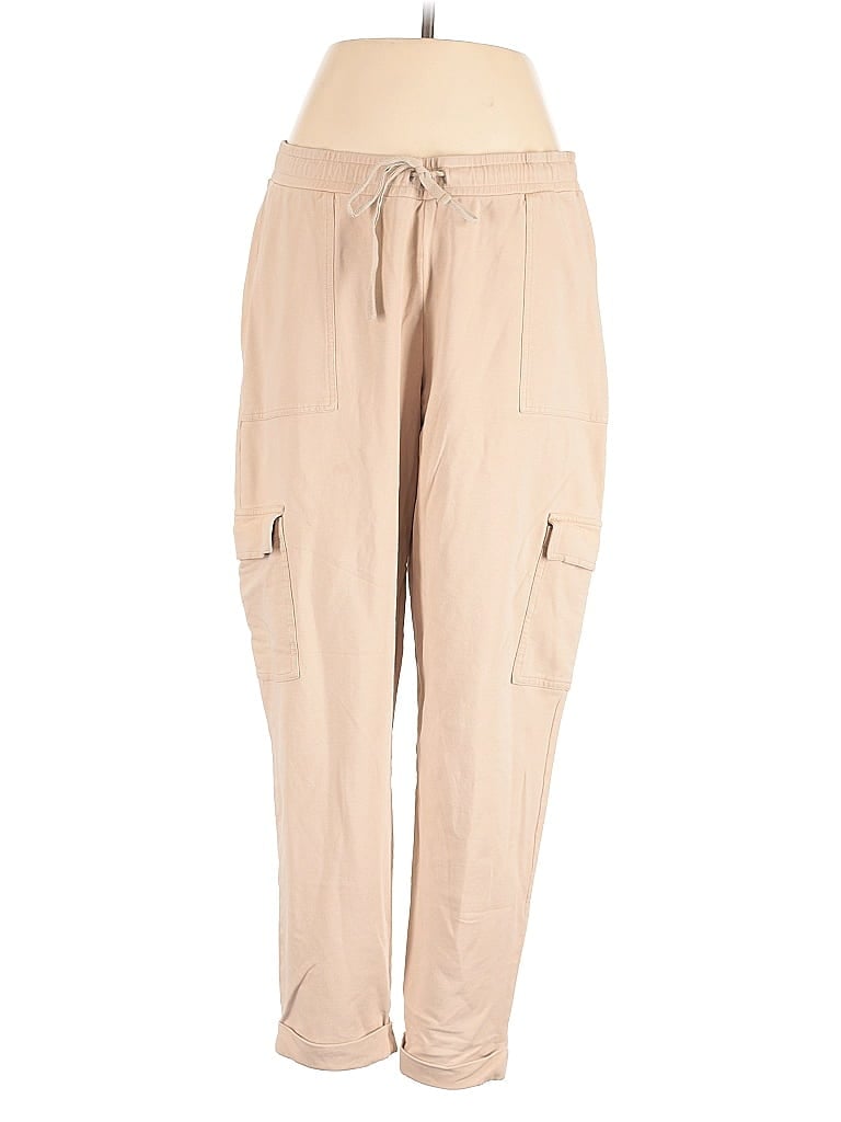 Pre-owned Jjill Cargo Pants In Brown