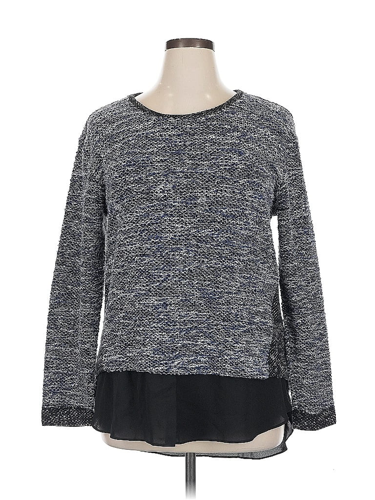 Pre-owned Two By Vince Camuto Pullover Sweater In Blue