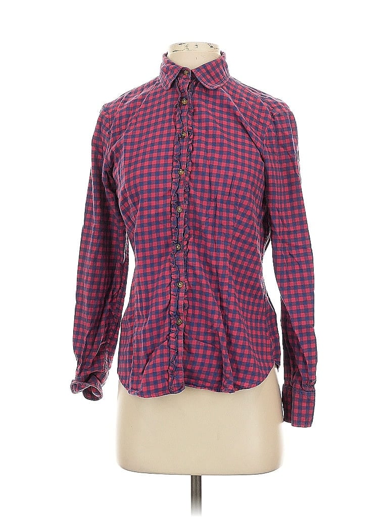 Pre-owned Brooks Brothers 346 Long Sleeve Button Down Shirt In Red