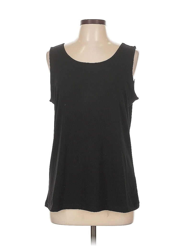 Pre-owned Christopher & Banks Sleeveless T-shirt In Black