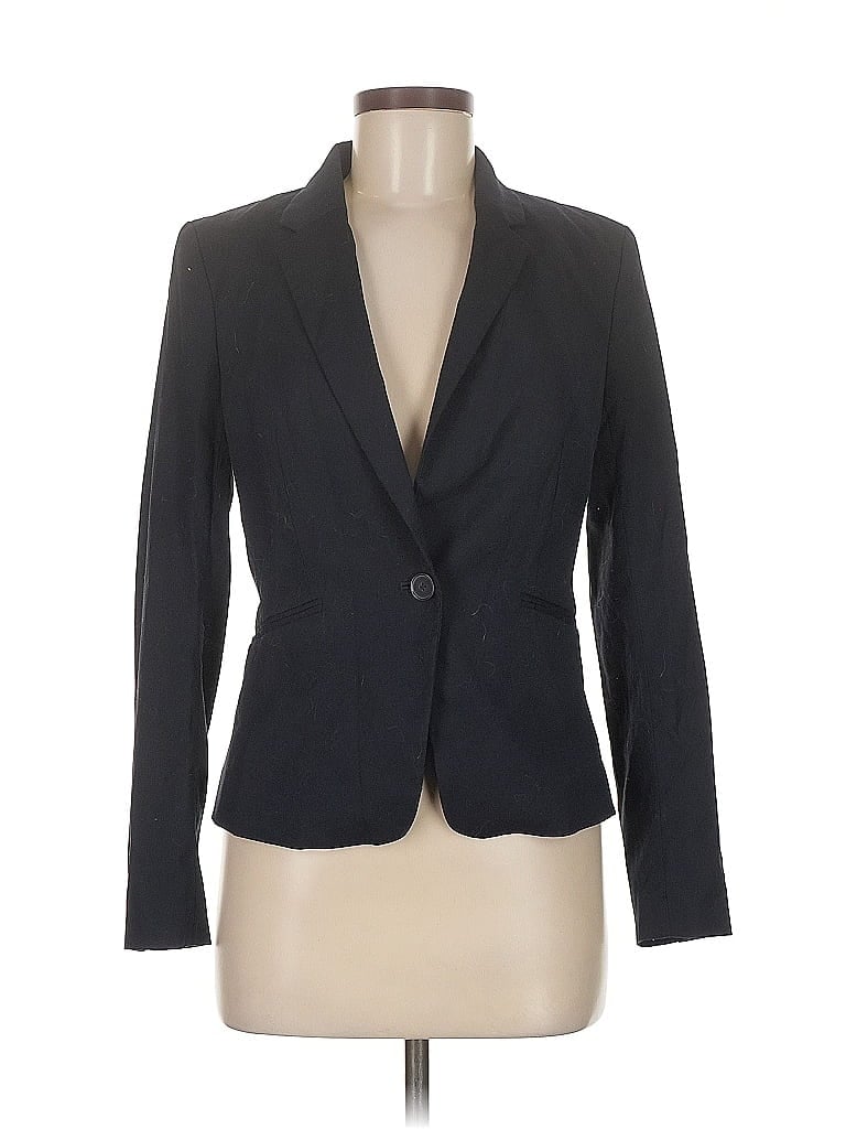 Pre-owned H&m Blazer Jacket In Black