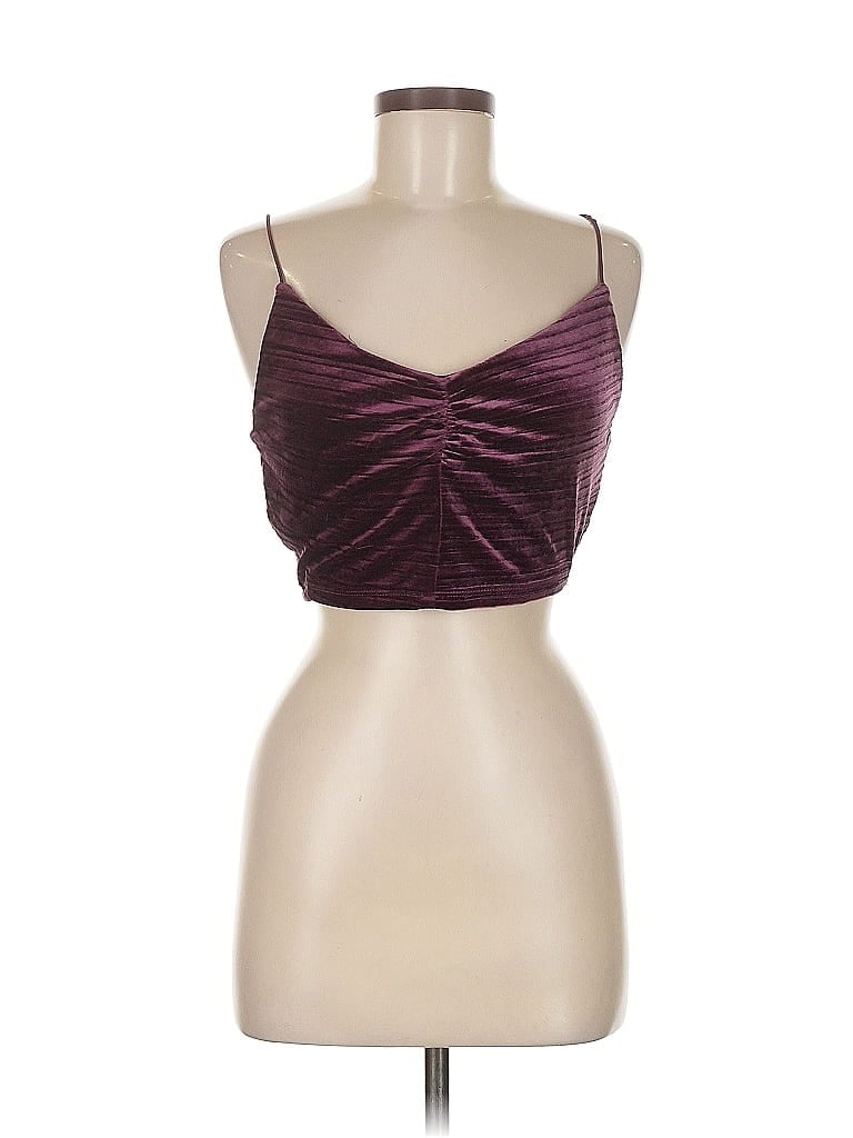 Pre-owned Wild Fable Sleeveless Top Burgundy Sweetheart Neckline Tops