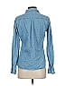 C&C California 100% Cotton Polka Dots Blue Long Sleeve Button-Down Shirt Size XS - photo 2