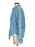 C&C California 100% Cotton Polka Dots Blue Long Sleeve Button-Down Shirt Size XS - photo 5