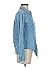 C&C California 100% Cotton Polka Dots Blue Long Sleeve Button-Down Shirt Size XS - photo 4