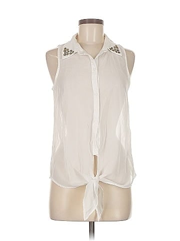 H.I.P. Happening in the Present Sleeveless Button-Down Shirt (view 1)