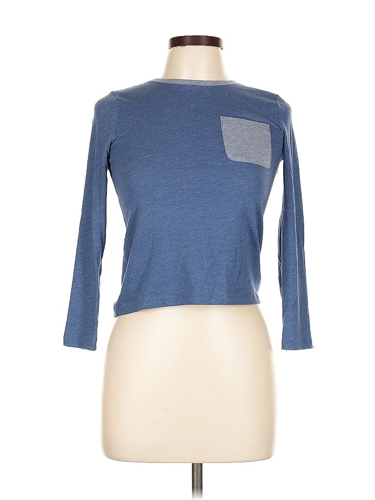 Pre-owned Old Navy 3/4 Sleeve T-shirt In Blue