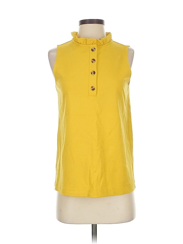 Click to view more detailed imagery on our partner's website Pre-owned Ann Taylor Sleeveless T-shirt In Yellow