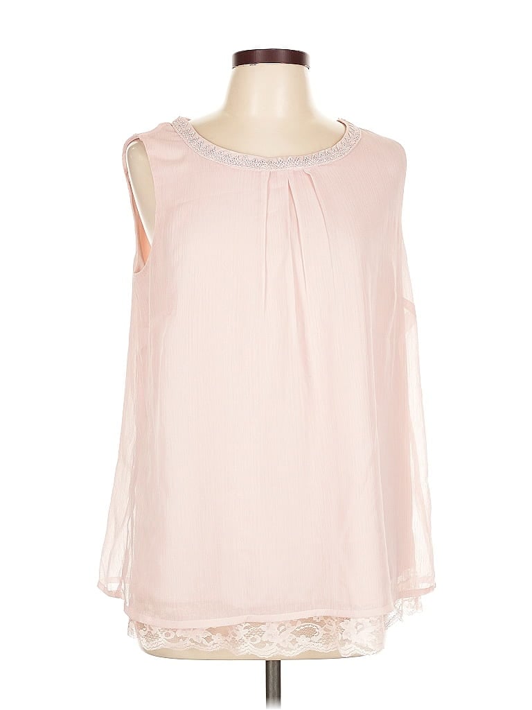 Pre-owned Assorted Brands Sleeveless Blouse In Pink