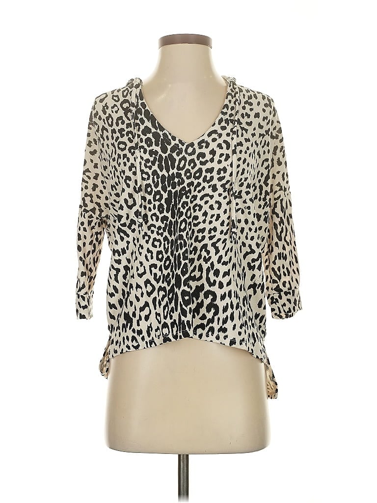 Pre-owned Chaser Cardigan Sweater In White