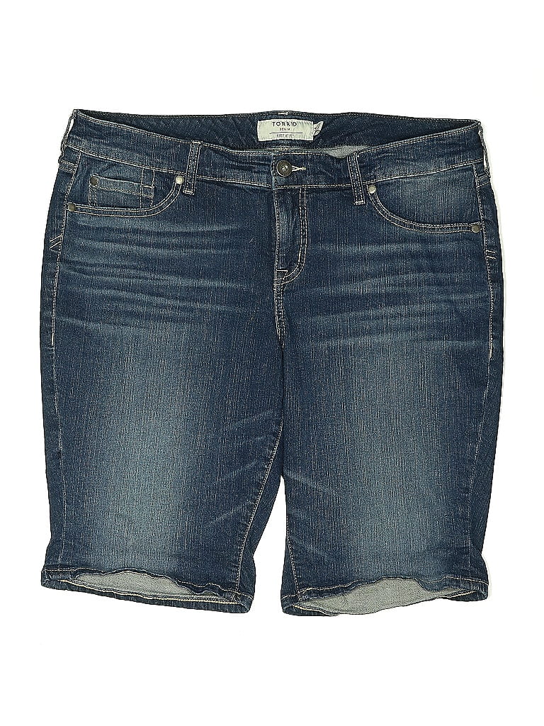 Pre-owned Torrid Denim Shorts In Blue