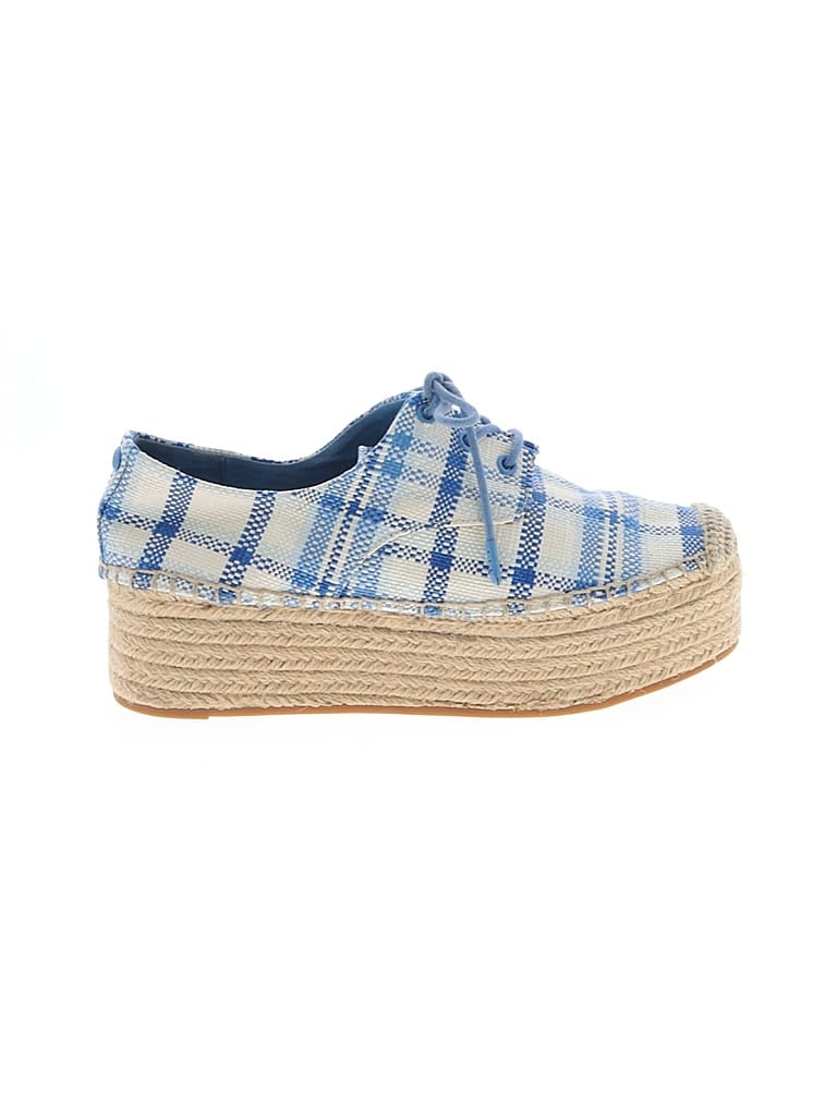 Pre-owned Tory Burch Flats In Blue