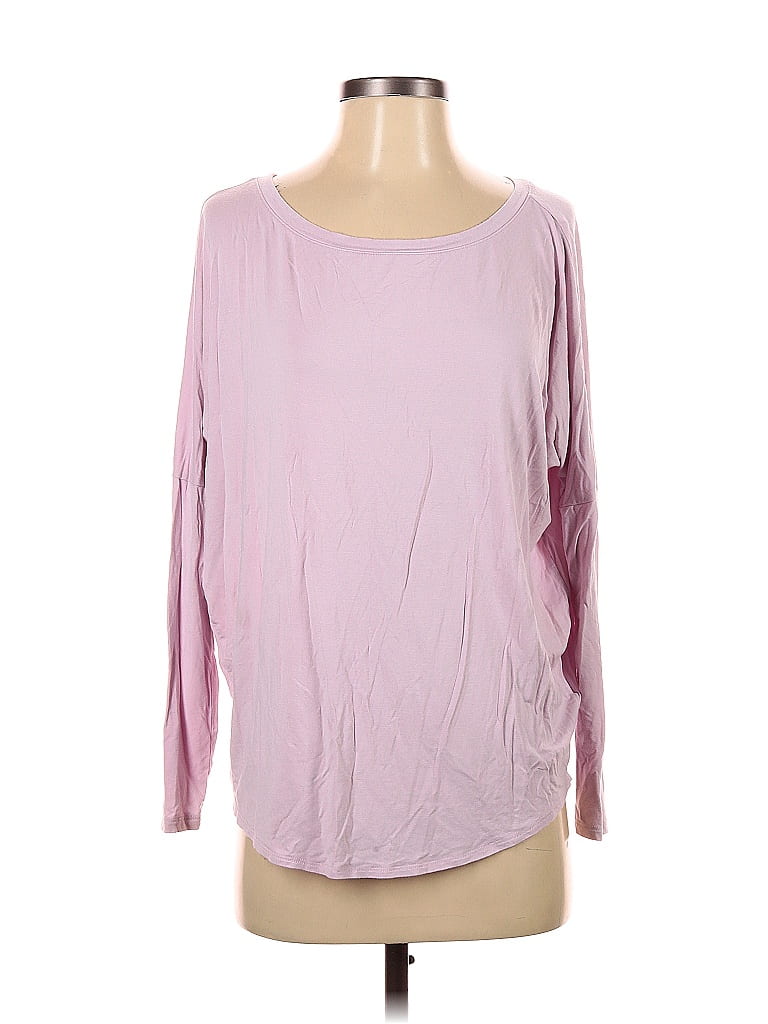 Pre-owned Express 3/4 Sleeve T-shirt In Pink