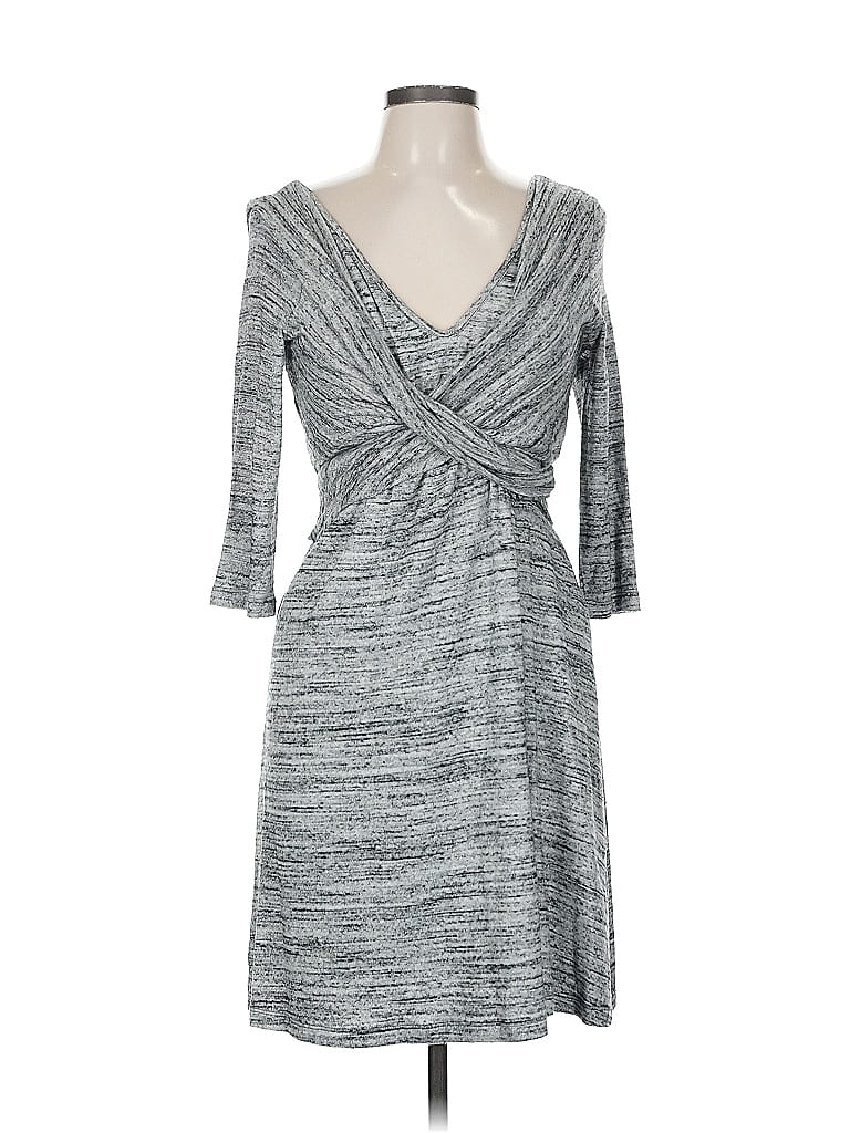Pre-owned Amadi Casual Dress In Gray