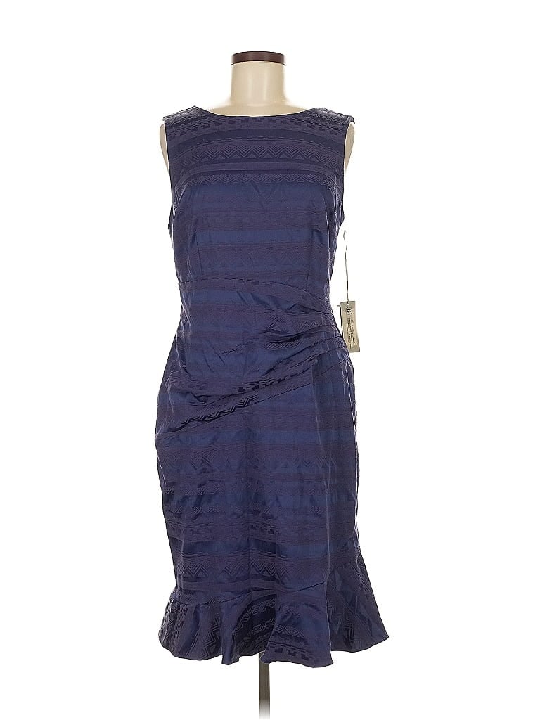 Pre-owned Nydj Cocktail Dress In Blue
