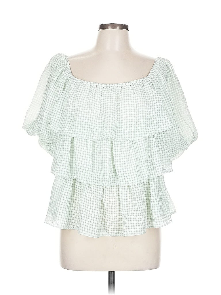 Meet Me In Santorini 3/4 Sleeve Blouse In Blue