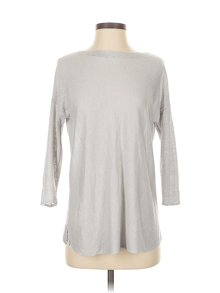 Pre-owned Jjill Pullover Sweater In Silver