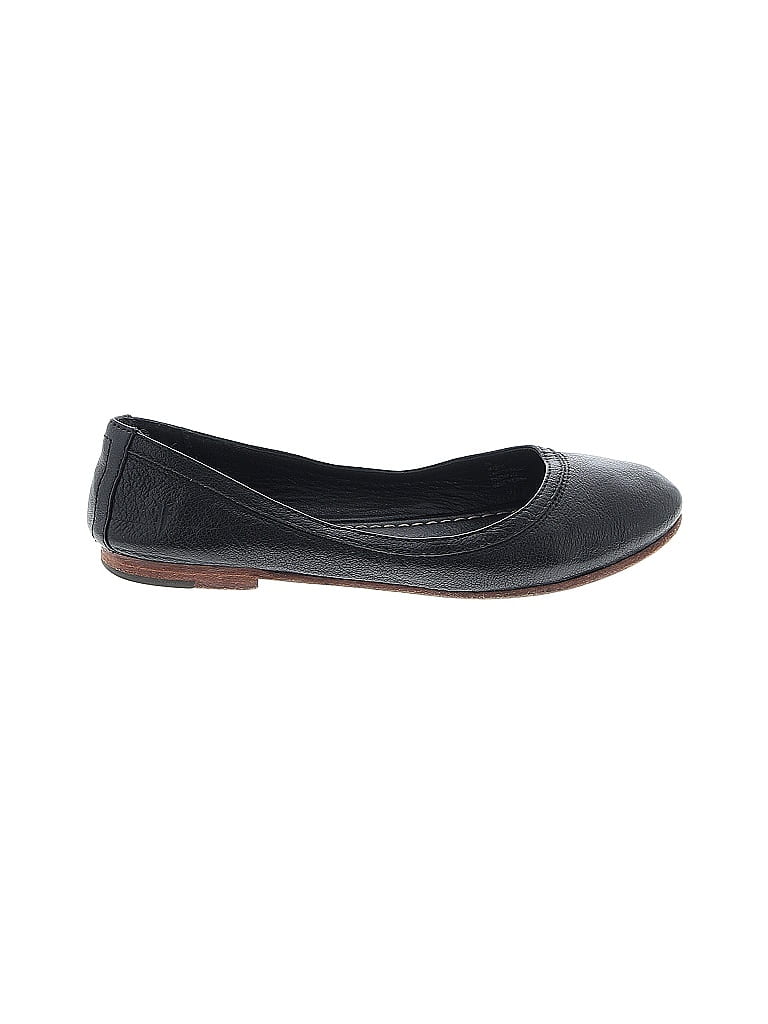 Pre-owned Frye Flats In Black