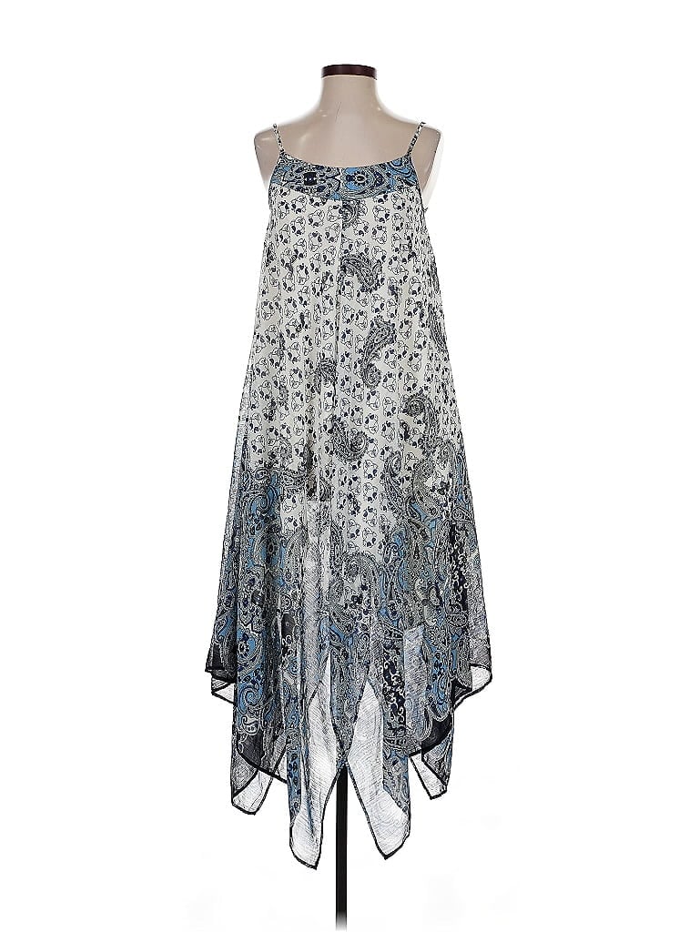 Pre-owned Boston Proper Casual Dress In Silver