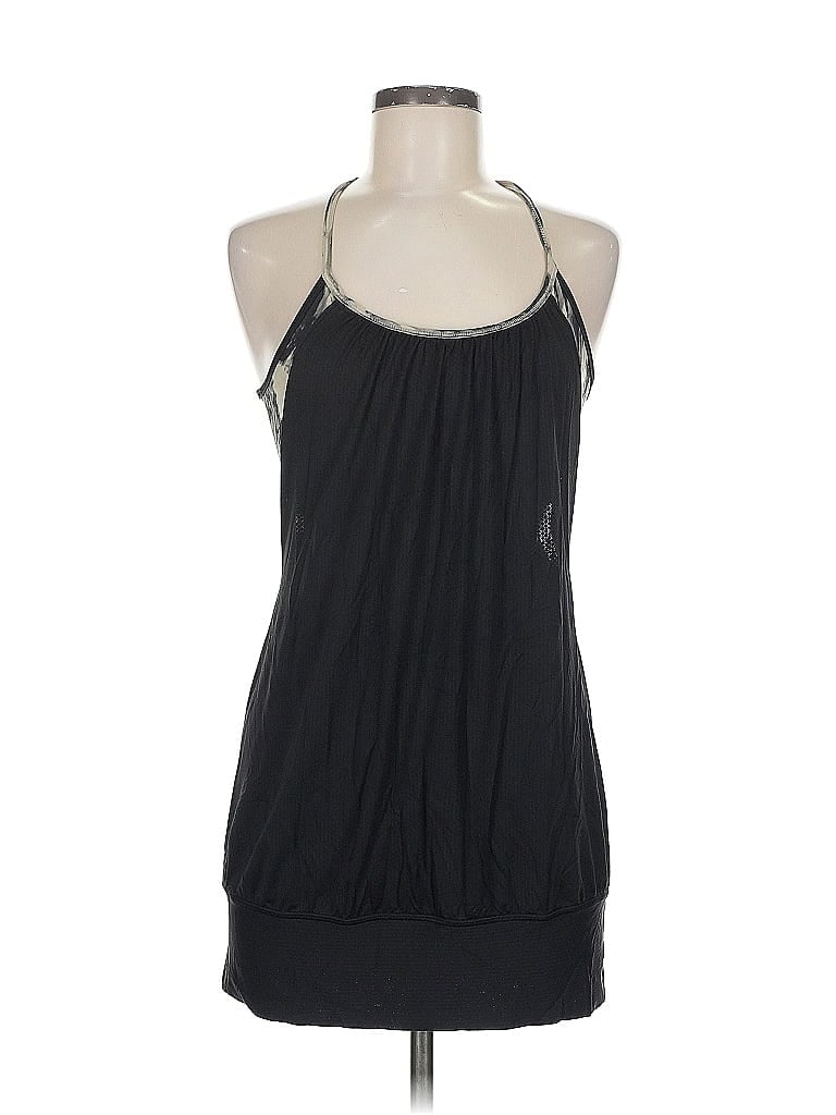 Pre-owned Lululemon Athletica Tank Top Black Halter Neckline Tops