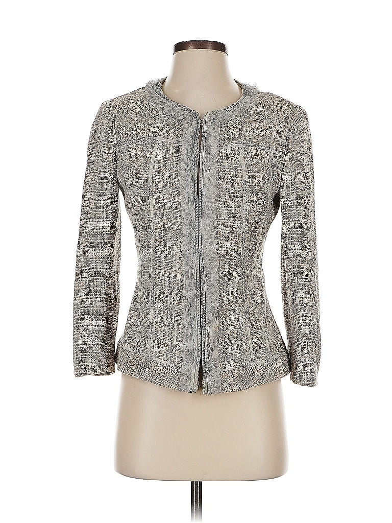 Pre-owned Elie Tahari Jacket In Gray