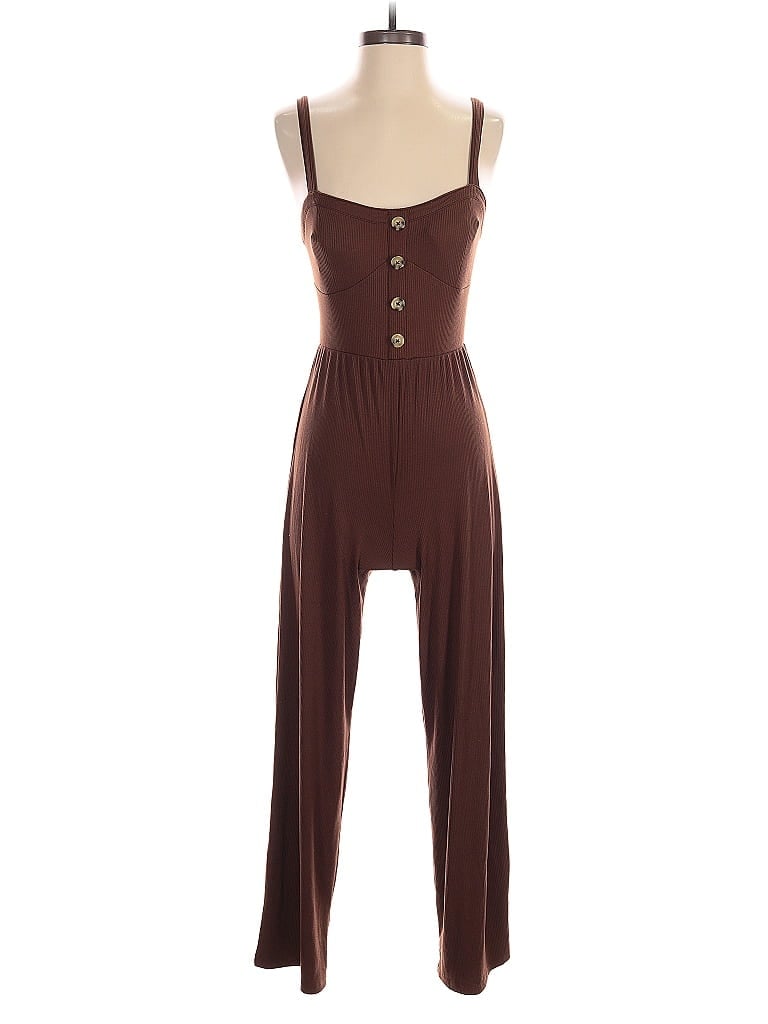 Pre-owned No Boundaries Jumpsuit In Brown