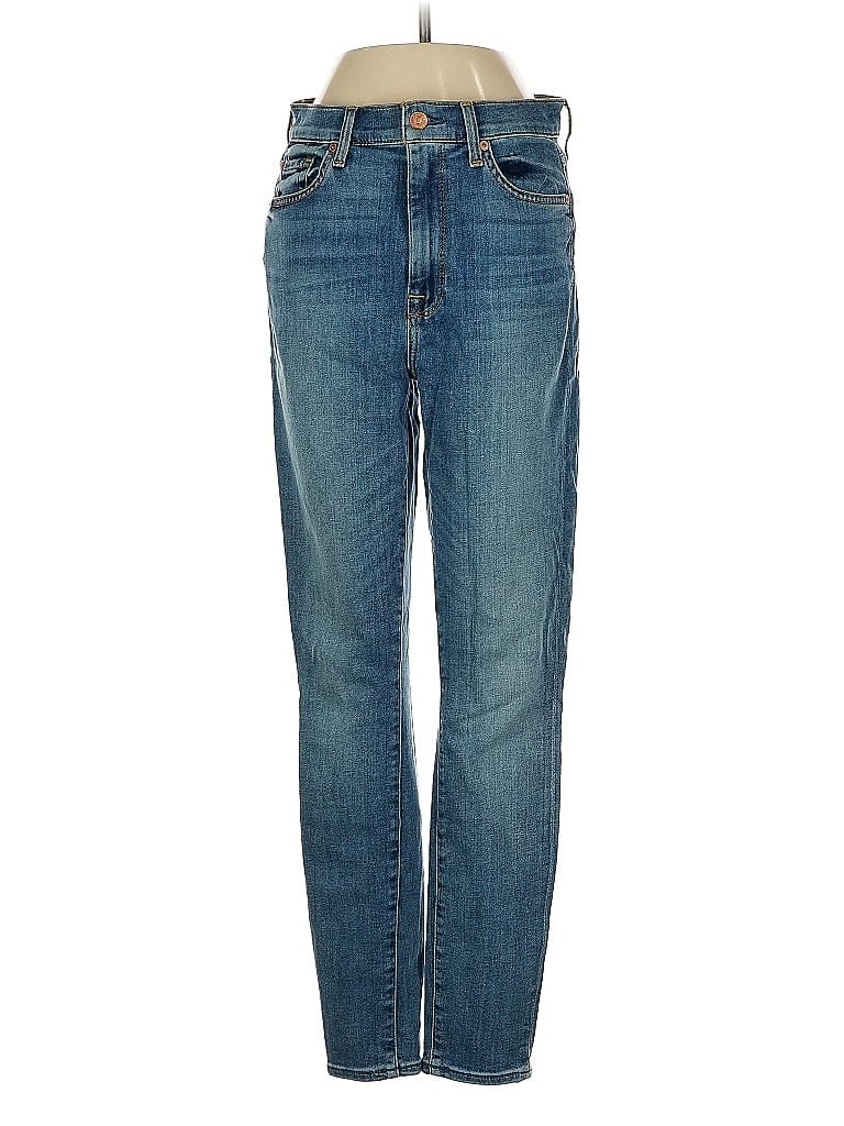 Pre-owned 7 For All Mankind Jeans In Blue