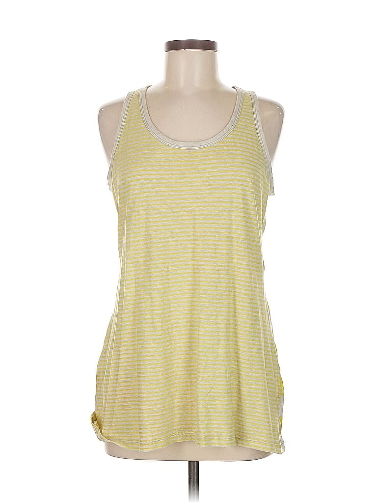 Pre-owned Cabi Tank Top Yellow Halter Neckline Tops