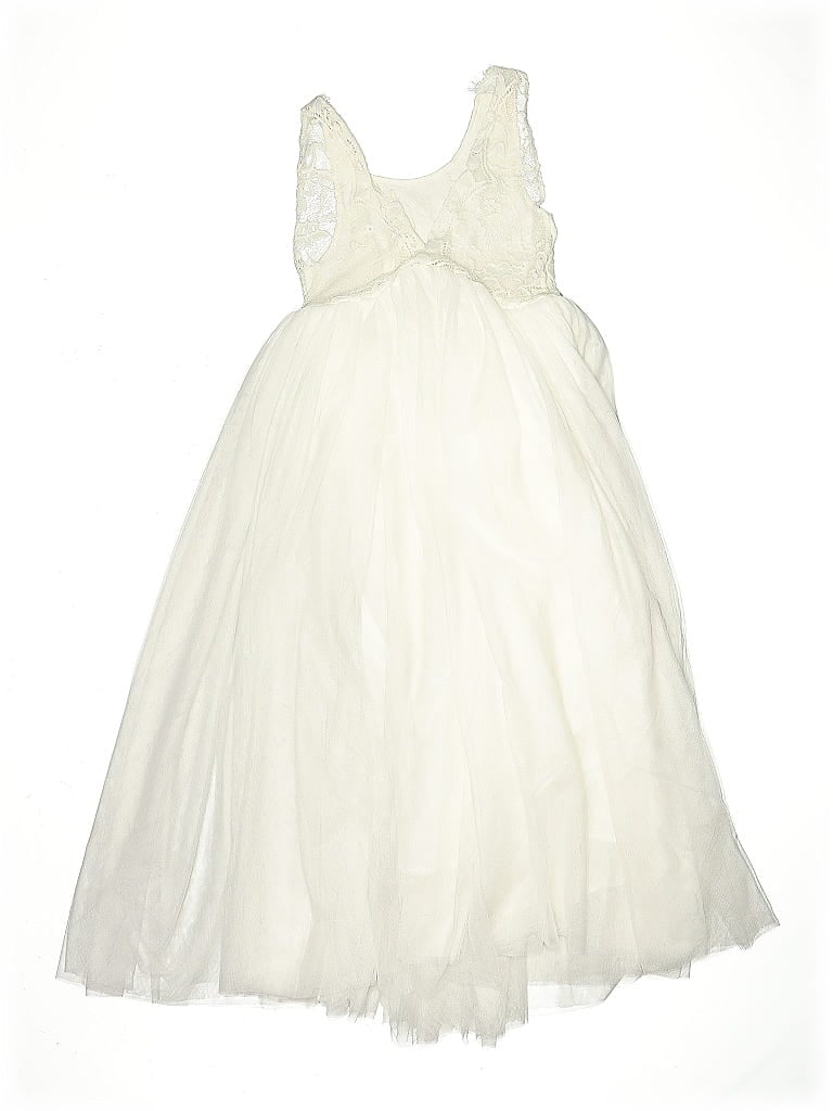 Pre-owned Assorted Brands Kids' Dress In White
