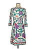 Ali Ro Print Teal Cocktail Dress Size 0 - photo 1