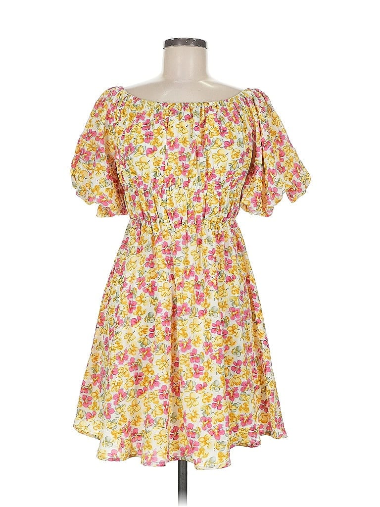 PRETTYGARDEN Pre-owned Casual Dress In Yellow