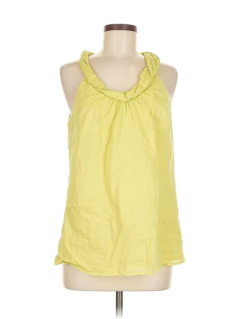 Pre-owned Ann Taylor Loft Outlet Sleeveless Blouse In Yellow