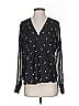 DKNY 100% Polyester Black Long Sleeve Blouse Size S - photo 1
