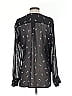 DKNY 100% Polyester Black Long Sleeve Blouse Size S - photo 2