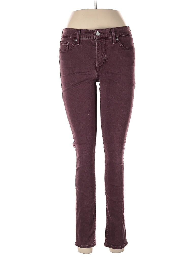 Pre-owned Levi's Jeans In Burgundy