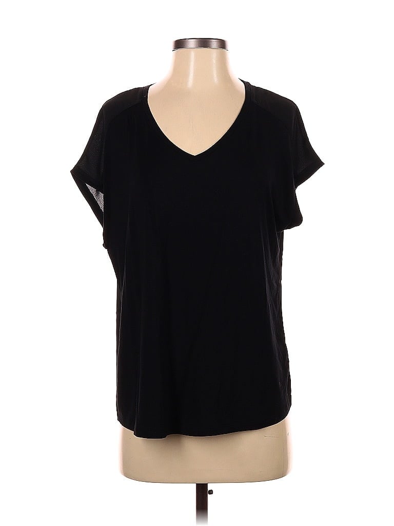 TAHARI Pre-owned Short Sleeve T-shirt In Black