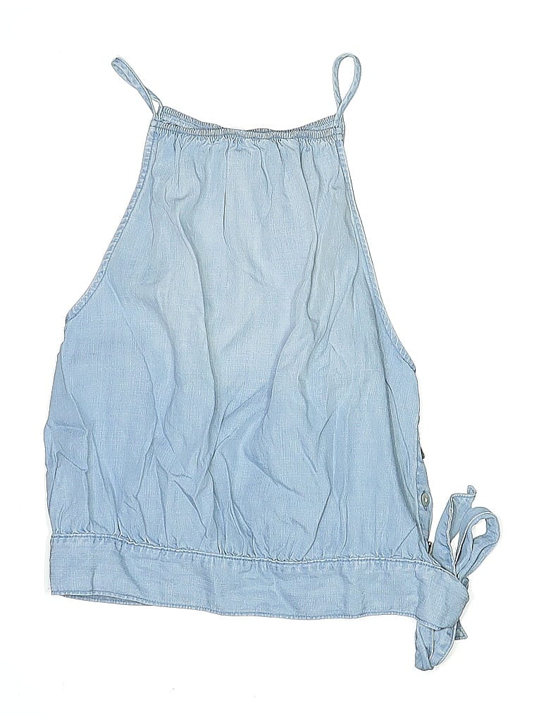 Pre-owned Bella Dahl Kids' Sleeveless Blouse In Blue