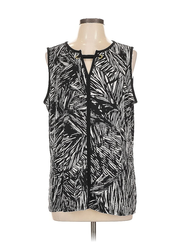 Pre-owned Liz Claiborne Career Sleeveless T-shirt In Black