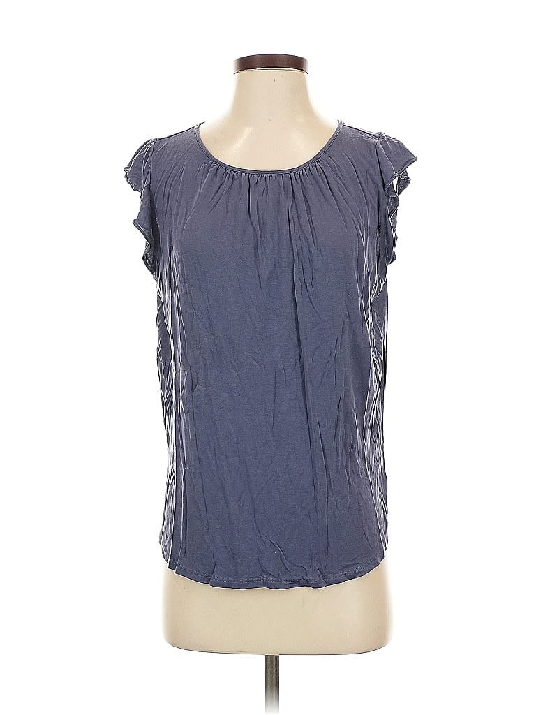 Pre-owned Ann Taylor Loft Outlet Sleeveless T-shirt In Gray