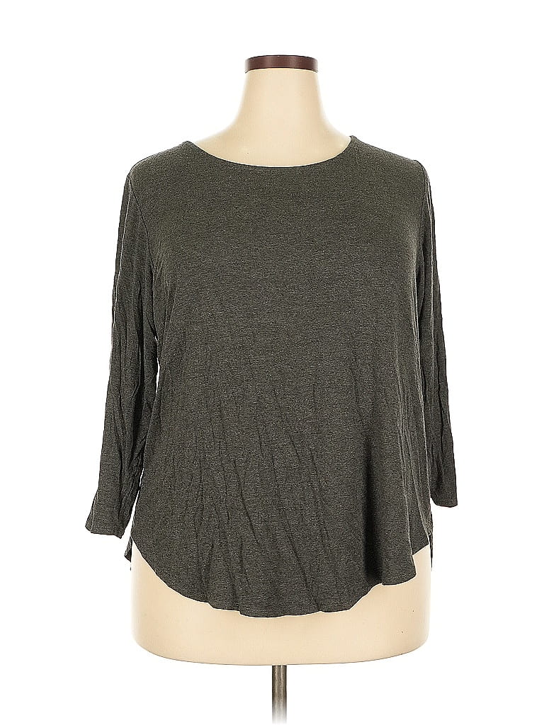 PHILOSOPHY REPUBLIC CLOTHING Pre-owned 3/4 Sleeve T-shirt In Gray