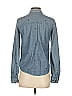 ALTERNATIVE Blue Long Sleeve Button-Down Shirt Size S - photo 2