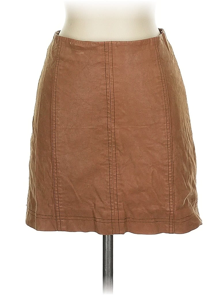 Click to view more detailed imagery on our partner's website Pre-owned Free People Faux Leather Skirt In Brown