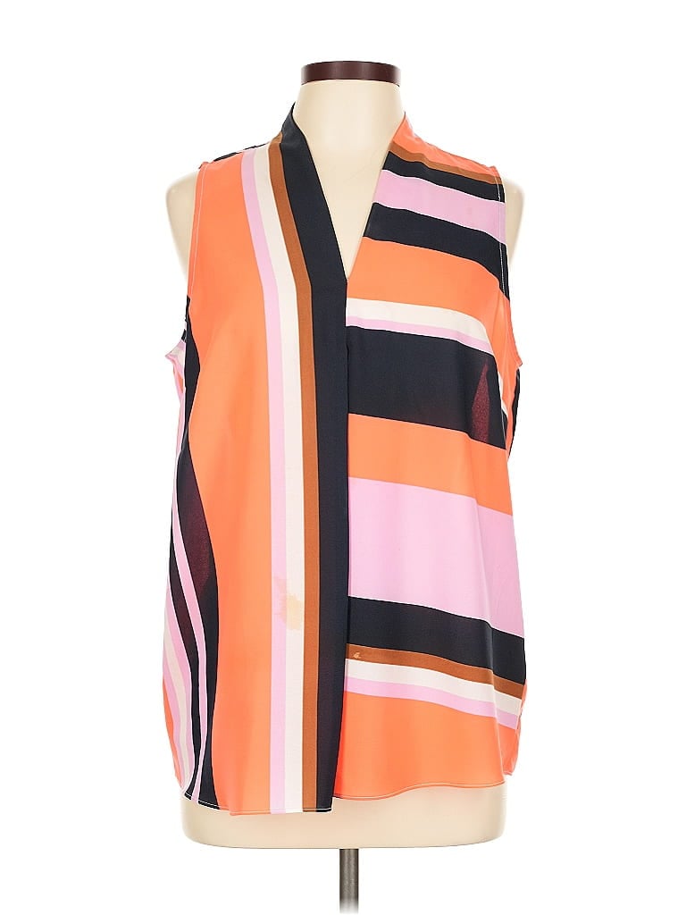 Pre-owned Gibson Latimer Sleeveless Blouse In Orange