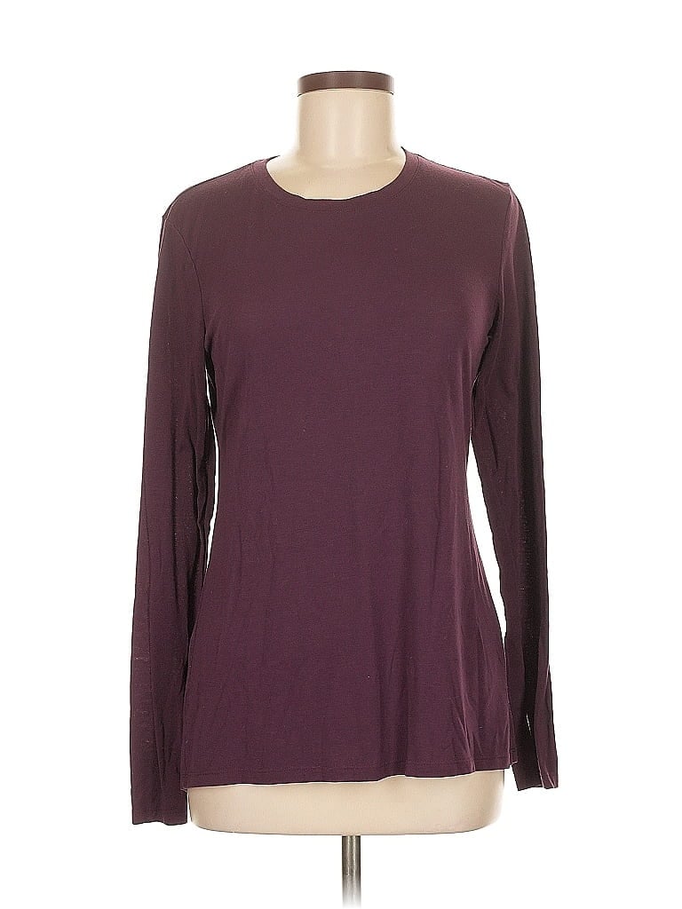 Pre-owned Active By Old Navy Long Sleeve T-shirt In Burgundy