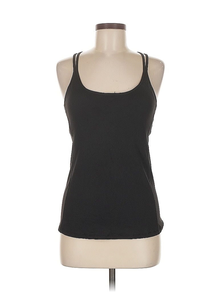 UNBRANDED Pre-owned Tank Top Black Halter Neckline Tops