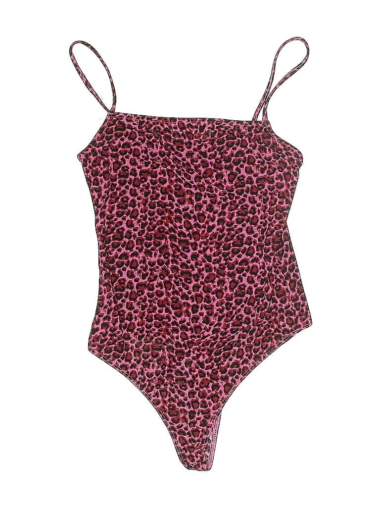 Pre-owned Free Press Bodysuit In Pink