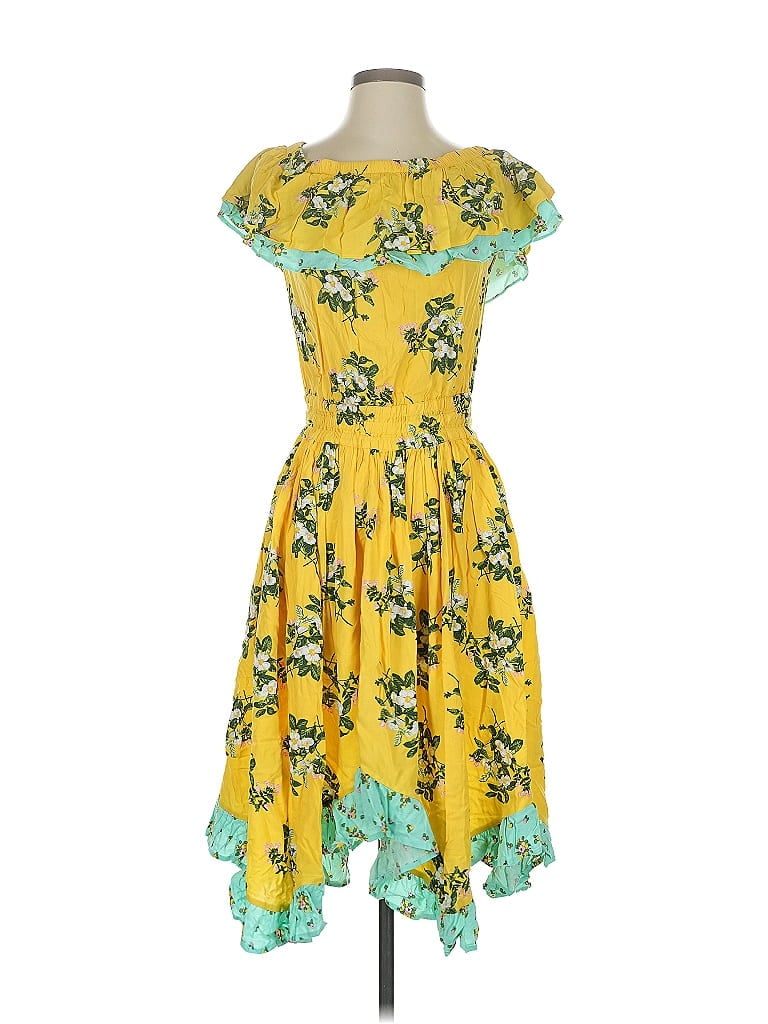 Pre-owned Matilda Jane Cocktail Dress In Yellow