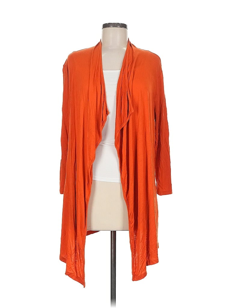 Pre-owned Green Envelope Cardigan Sweater In Orange
